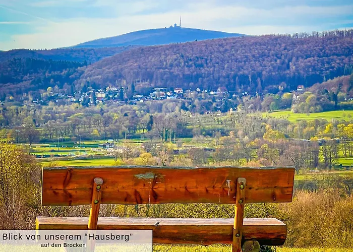 Harz-fewo Weitsicht, Modern & Ruhig Mit 2 Balkonen, Jura Kaffeevollautomat, Kaminofen, Gaeste Mit Hund Willkommen דירה באד הרצבורג