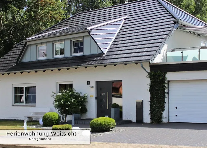 Harz-fewo Weitsicht, Modern & Ruhig Mit 2 Balkonen, Jura Kaffeevollautomat, Kaminofen, Gaeste Mit Hund Willkommen דירה באד הרצבורג