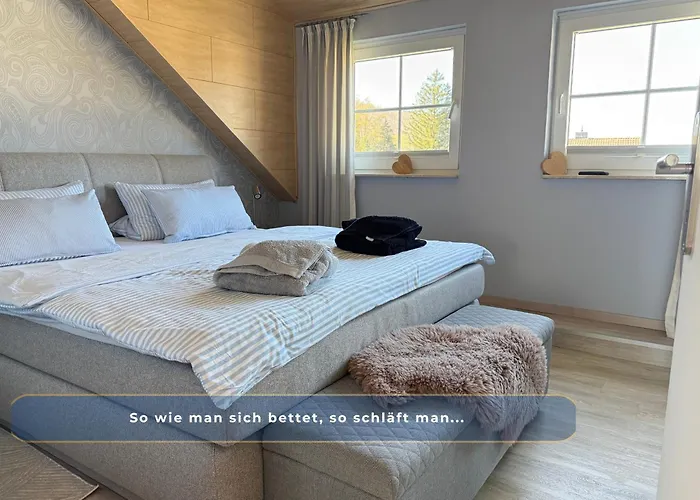 דירה Harz-fewo Weitsicht, Modern & Ruhig Mit 2 Balkonen, Jura Kaffeevollautomat, Kaminofen, Gaeste Mit Hund Willkommen